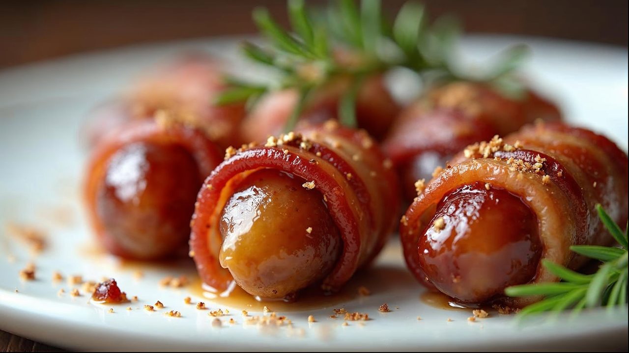 Cannabis-Datteln im Speckmantel