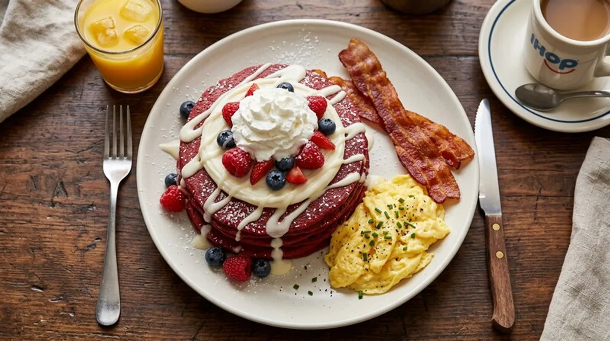 Cannabis IHOP Red Velvet Pancakes